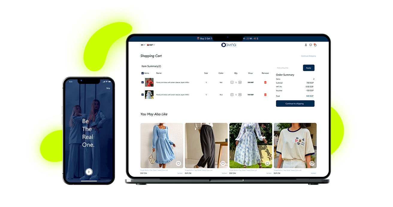 Davina - تصميم موقع