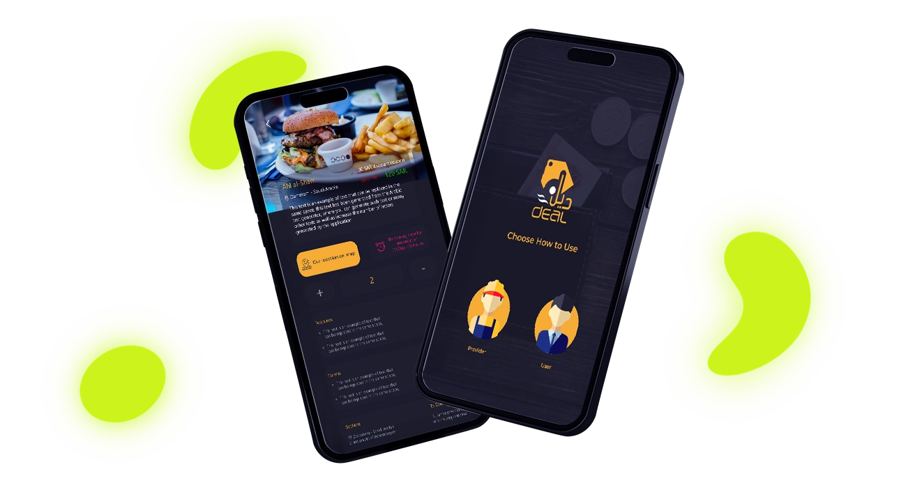 Deal - خدمة تصميم تطبيق جوال
