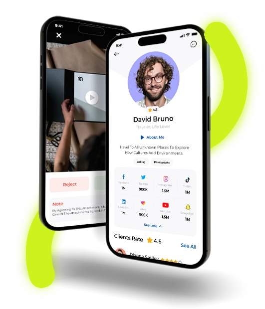 Inflco - تصميم تطبيق موبايل