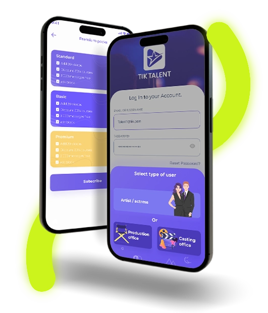 Tik Talent - تصميم تطبيق جوال